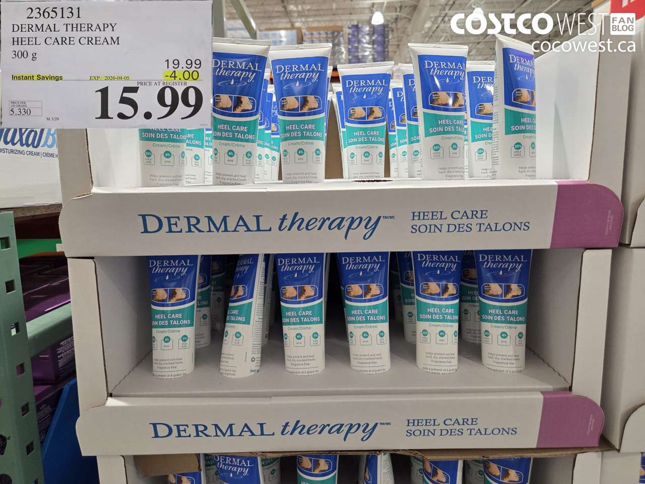 2365131 DERMAL THERAPY HEEL CARE CREAM 300G ($4.00 INSTANT SAVINGS EXPIRES ON 2026-04-05) $15.99
