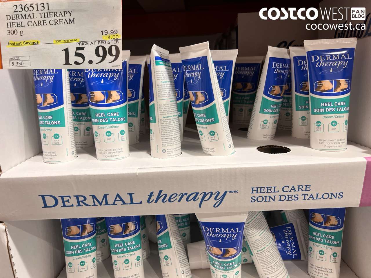 2365131 DERMAL THERAPY HEEL CARE CREAM 300 G ($4.00 INSTANT SAVINGS EXPIRES ON 2026-04-05) $15.99