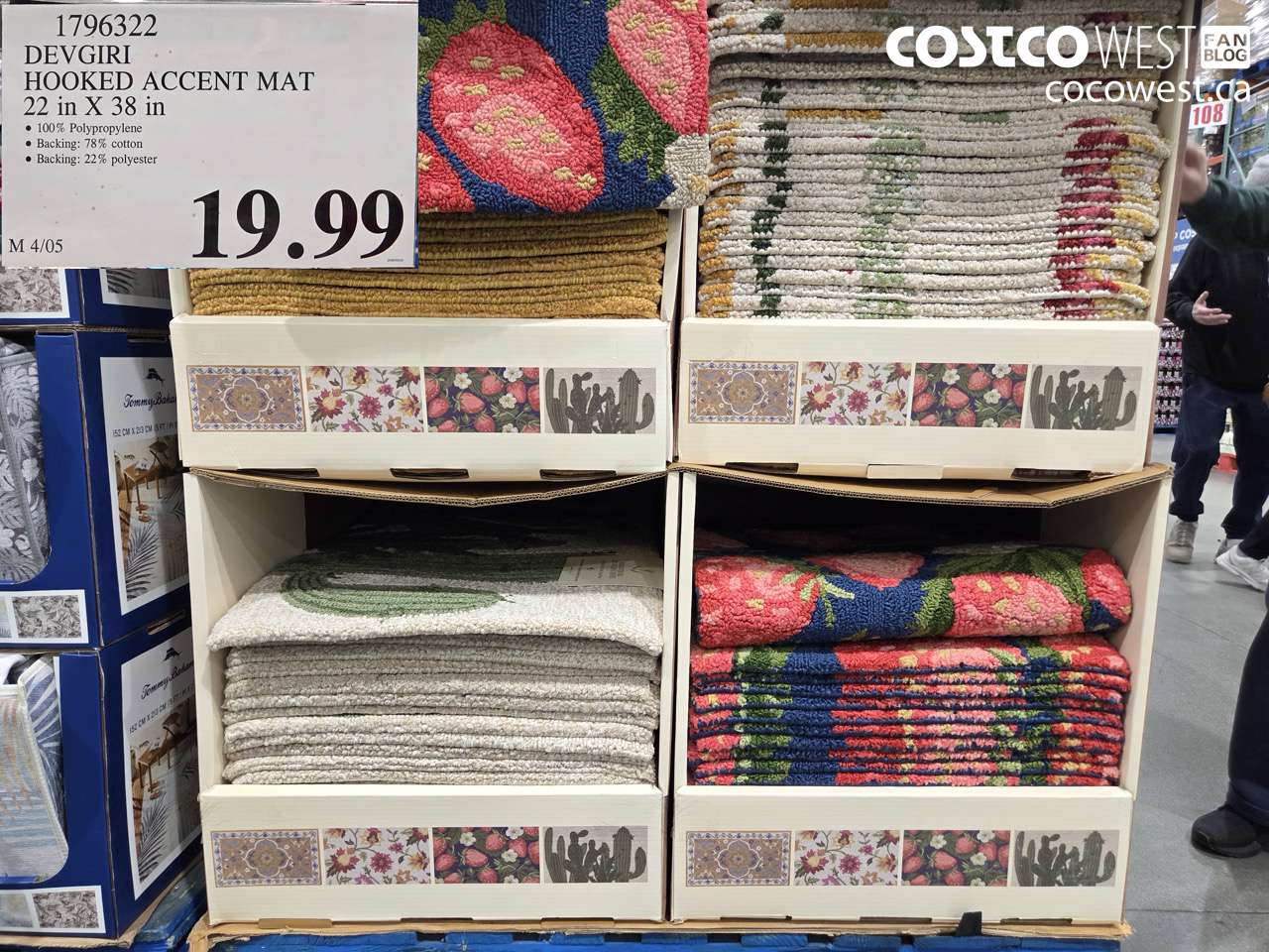 1796322 DEVGIRL HOOKED ACCENT MAT 22 IN X 38 IN $19.99