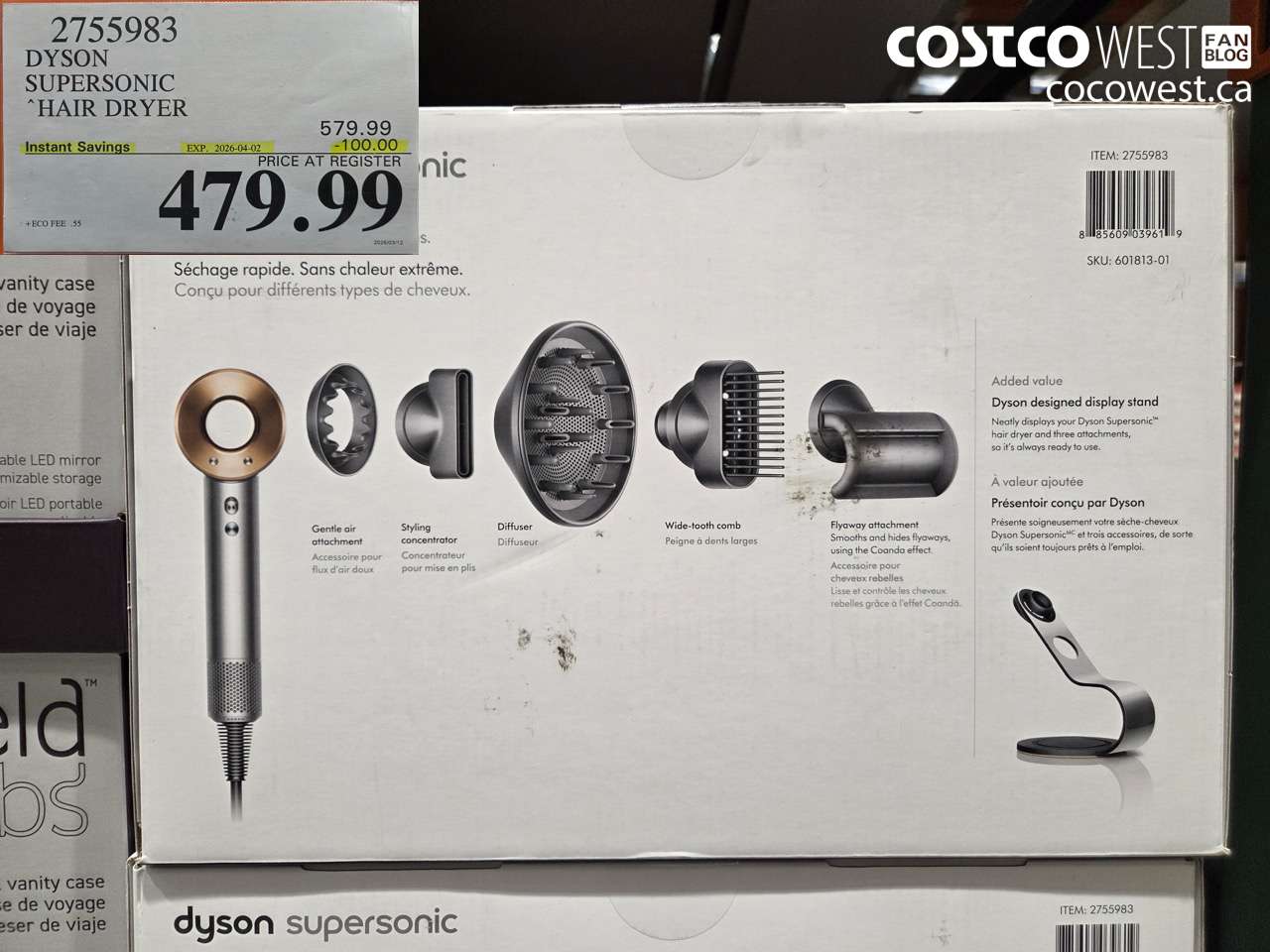 2755983 DYSON SUPERSONIC HAIR DRYER ($100.00 INSTANT SAVINGS EXPIRES ON 2026-04-02) $479.99
