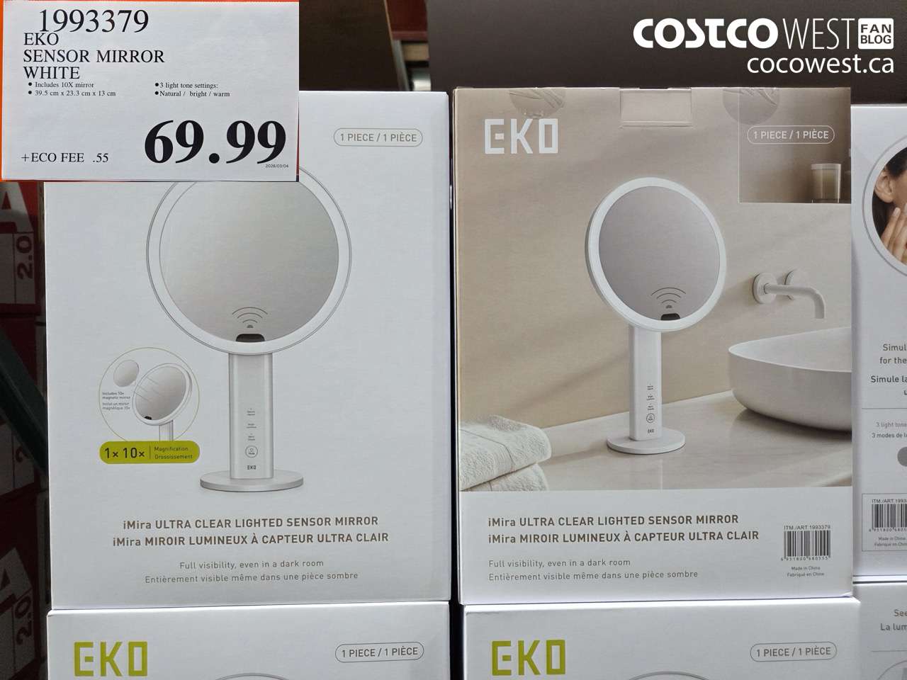 1933379 EKO SENSOR MIRROR WHITE $69.99
