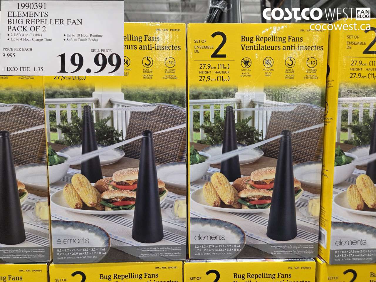 1990391 ELEMENTS BUG REPELLER FAN PACK OF 2 $19.99