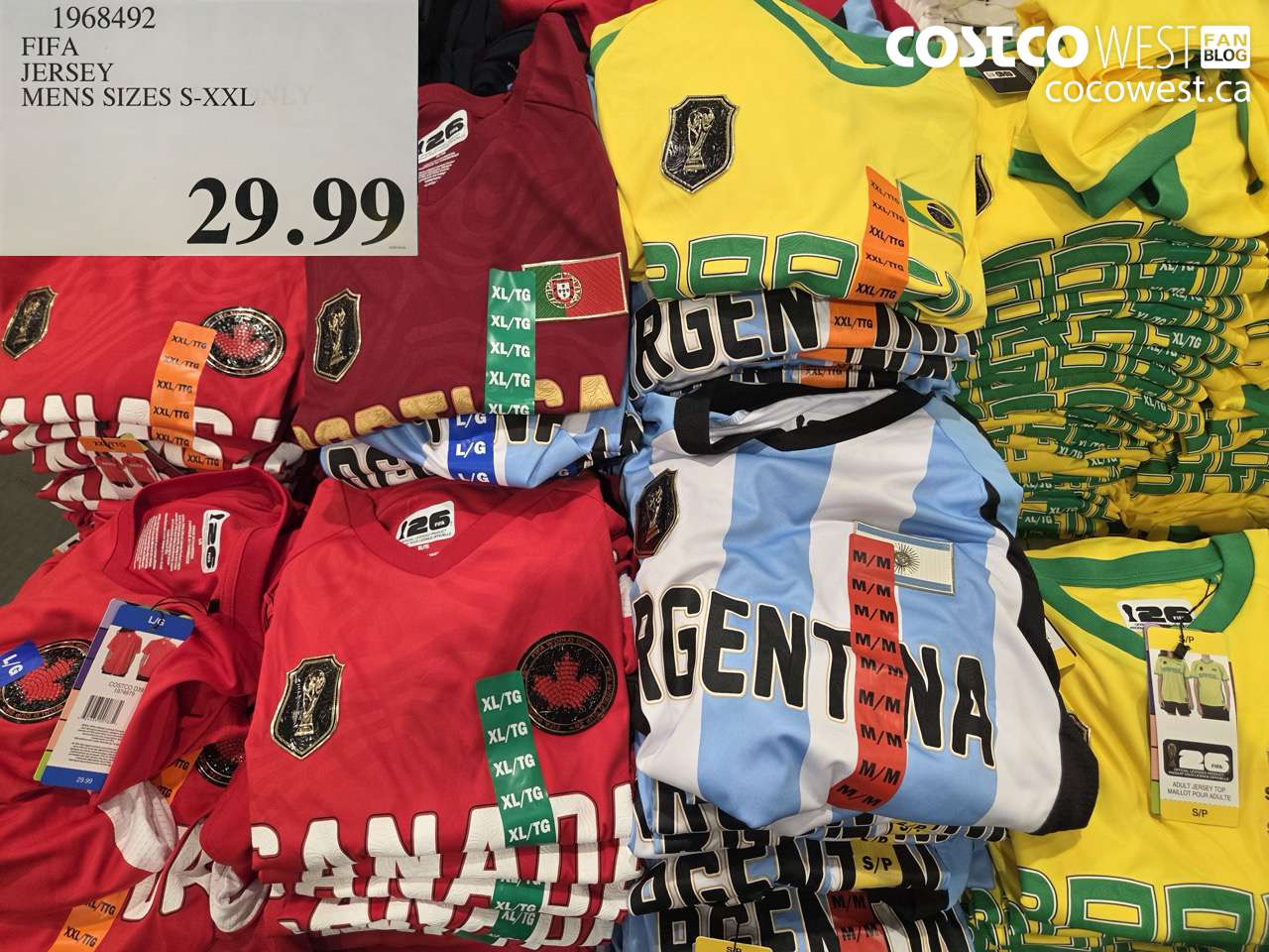 1968492 FIFA JERSEY MENS SIZES S-XXL $29.99