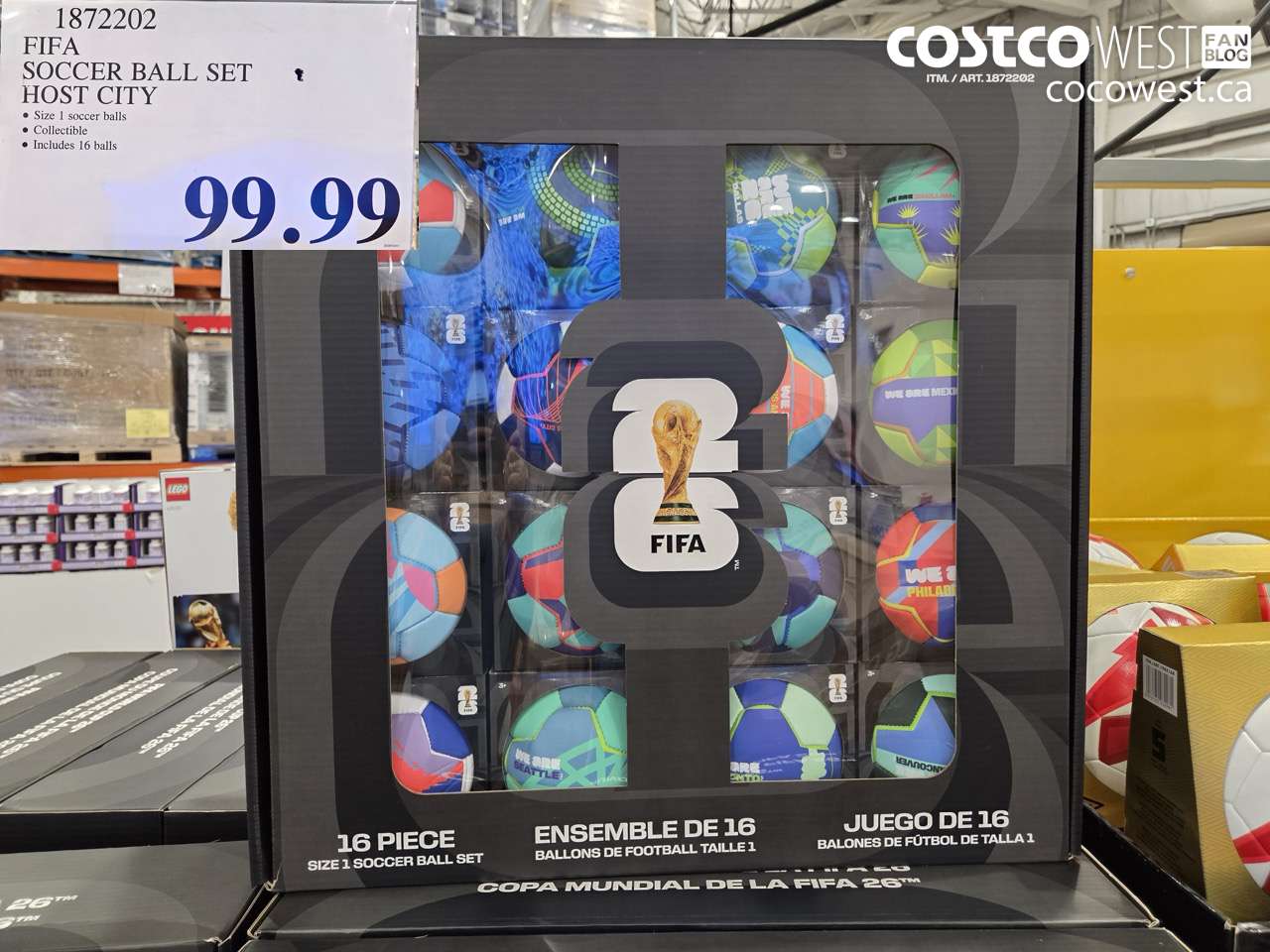 1872202 FIFA SOCCER BALL SET HOST CITY $99.99