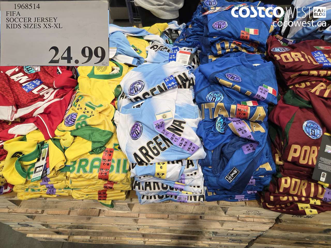 1968514 FIFA SOCCER JERSEY KIDS SIZES XS-XL $24.99