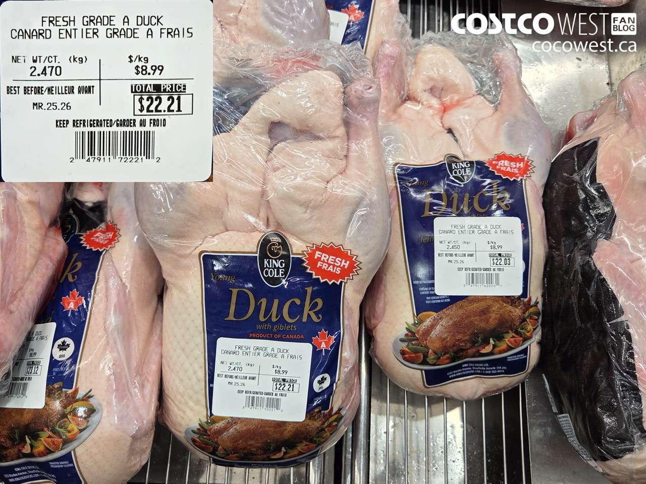 0000000 FRESH GRADE A DUCK $8.99