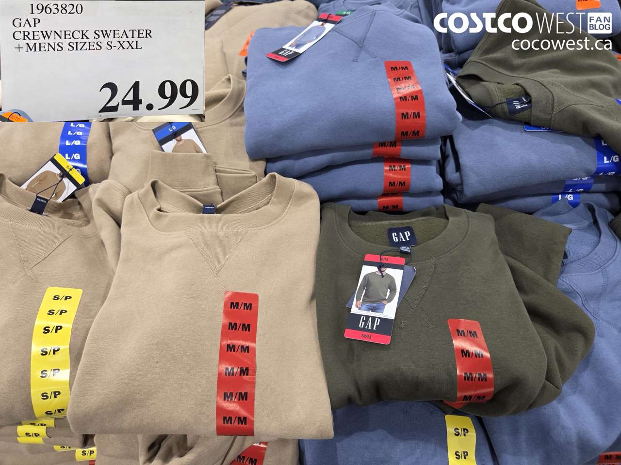 1963820 GAP CREWNECK SWEATER + MENS SIZES S-XXL $24.99