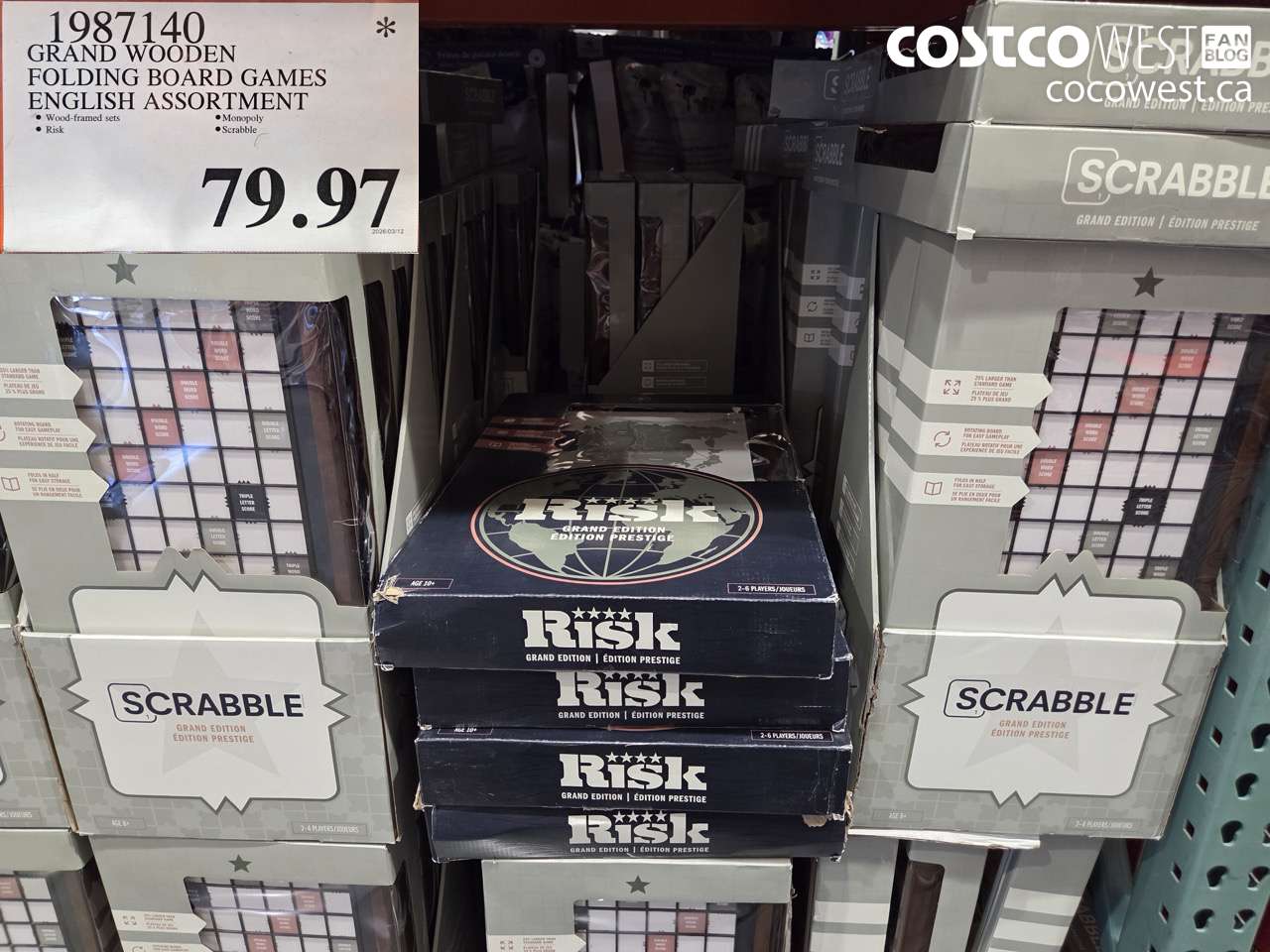 1987140 GRAND WOODEN FOLDING BOARD GAMES ENGLISH ASSORTMENT $79.97