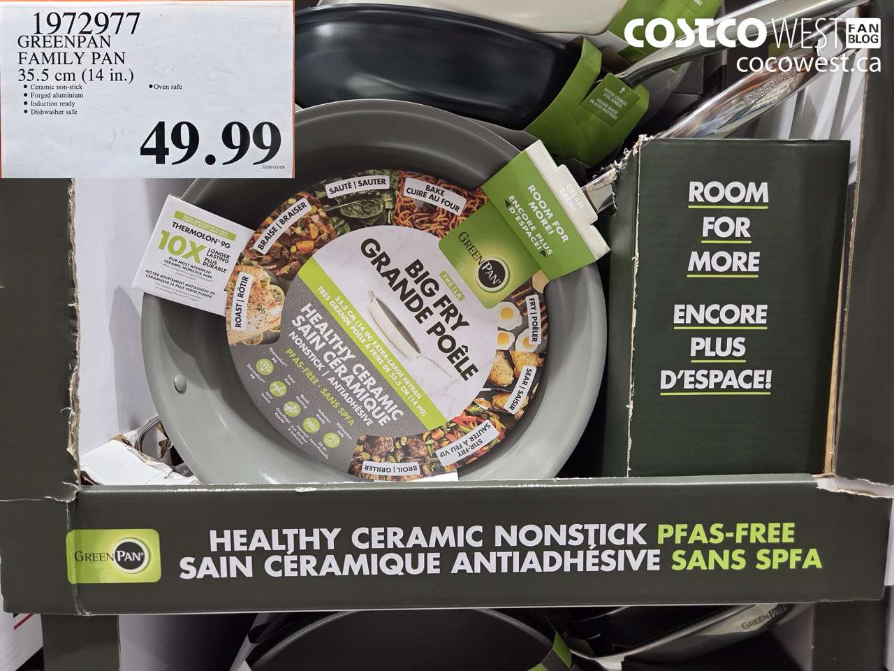 1972977 GREENPAN FAMILY PAN 35.5 CM (14 IN.) $49.99