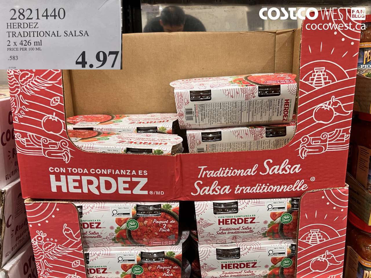 28221440 HERDEZ TRADITIONAL SALSA 2 X 426 ML $4.97