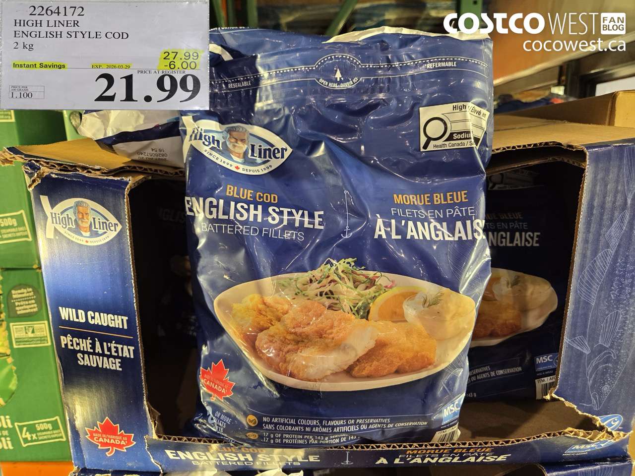 2264172 HIGH LINER ENGLISH STYLE COD 2 KG ($6.00 INSTANT SAVINGS EXPIRES ON 2026-03-29) $21.99