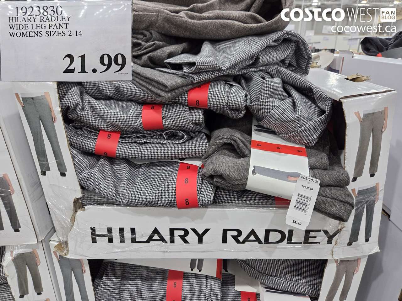 1923830 HILARY RADLEY WIDE LEG PANT WOMENS SIZES 2-14 $21.99