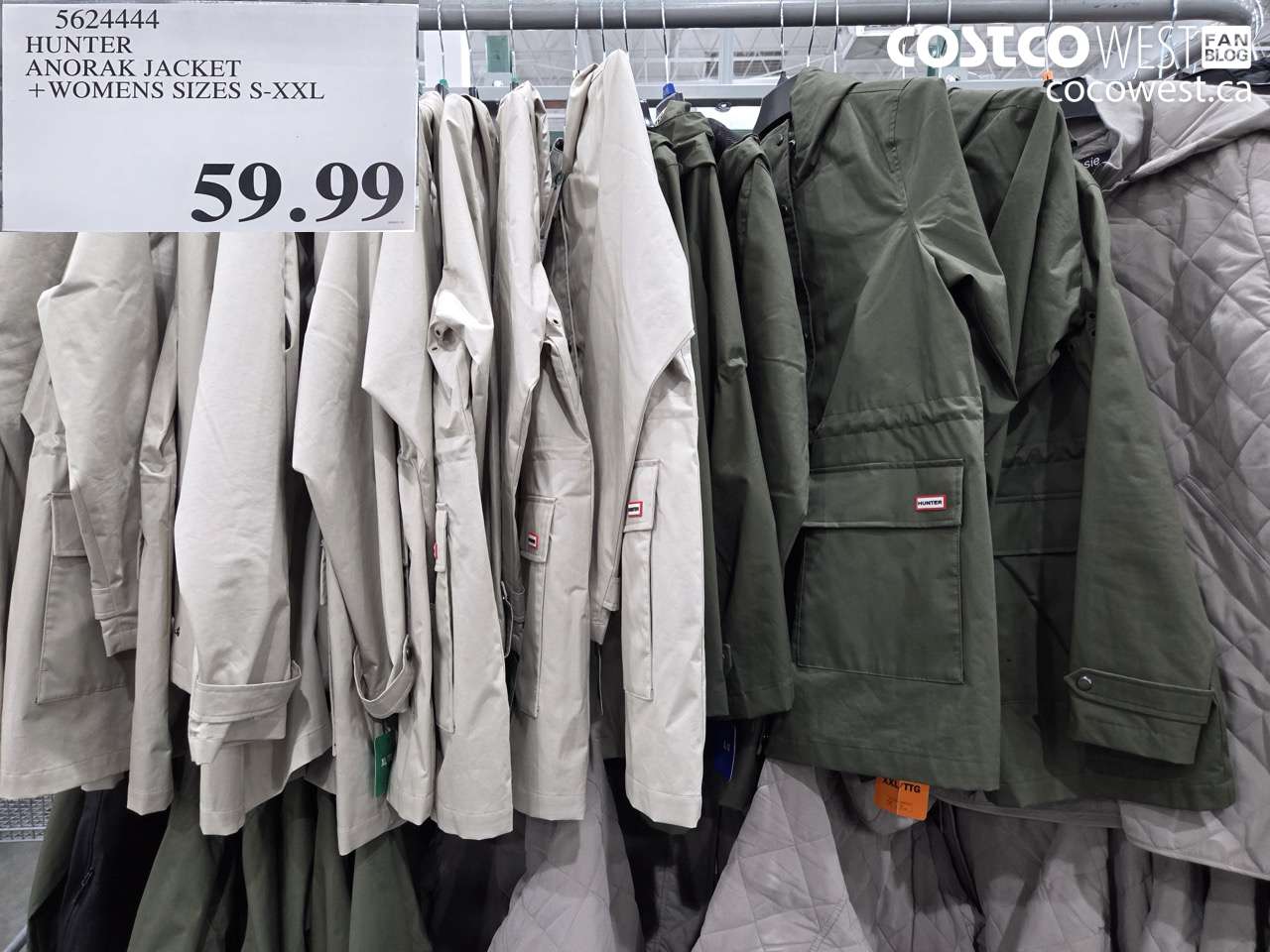 5624444 HUNTER ANORAK JACKET WOMENS SIZES S-XXL $59.99