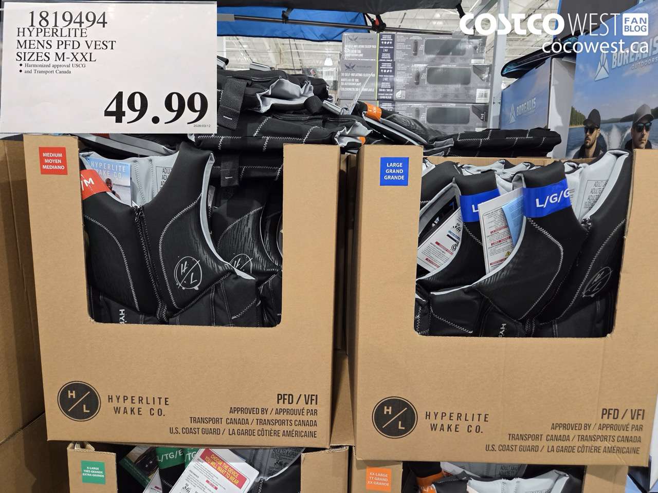 1819494 HYPERLITE MENS PFD VEST SIZES M-XXL $49.99
