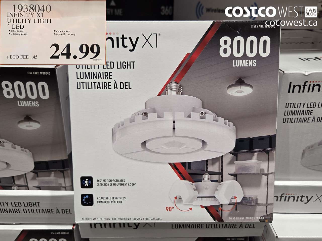 1938040 INFINITY X1 UTILITY LIGHT LED $24.99