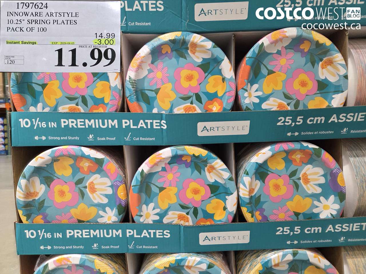 1797624 INNOWARE ARTSTYLE 10.25 SPRING PLATES PACK OF 100 ($3.00 INSTANT SAVINGS EXPIRES ON 2026-04-05) $11.99
