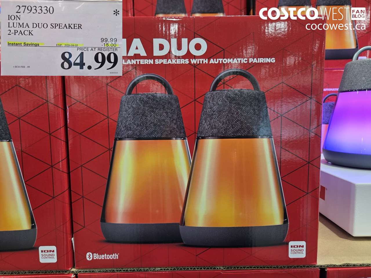 2793330 ION LUMA DUO SPEAKER 2-PACK ($15.00 INSTANT SAVINGS EXPIRES ON 2026-04-05) $84.99