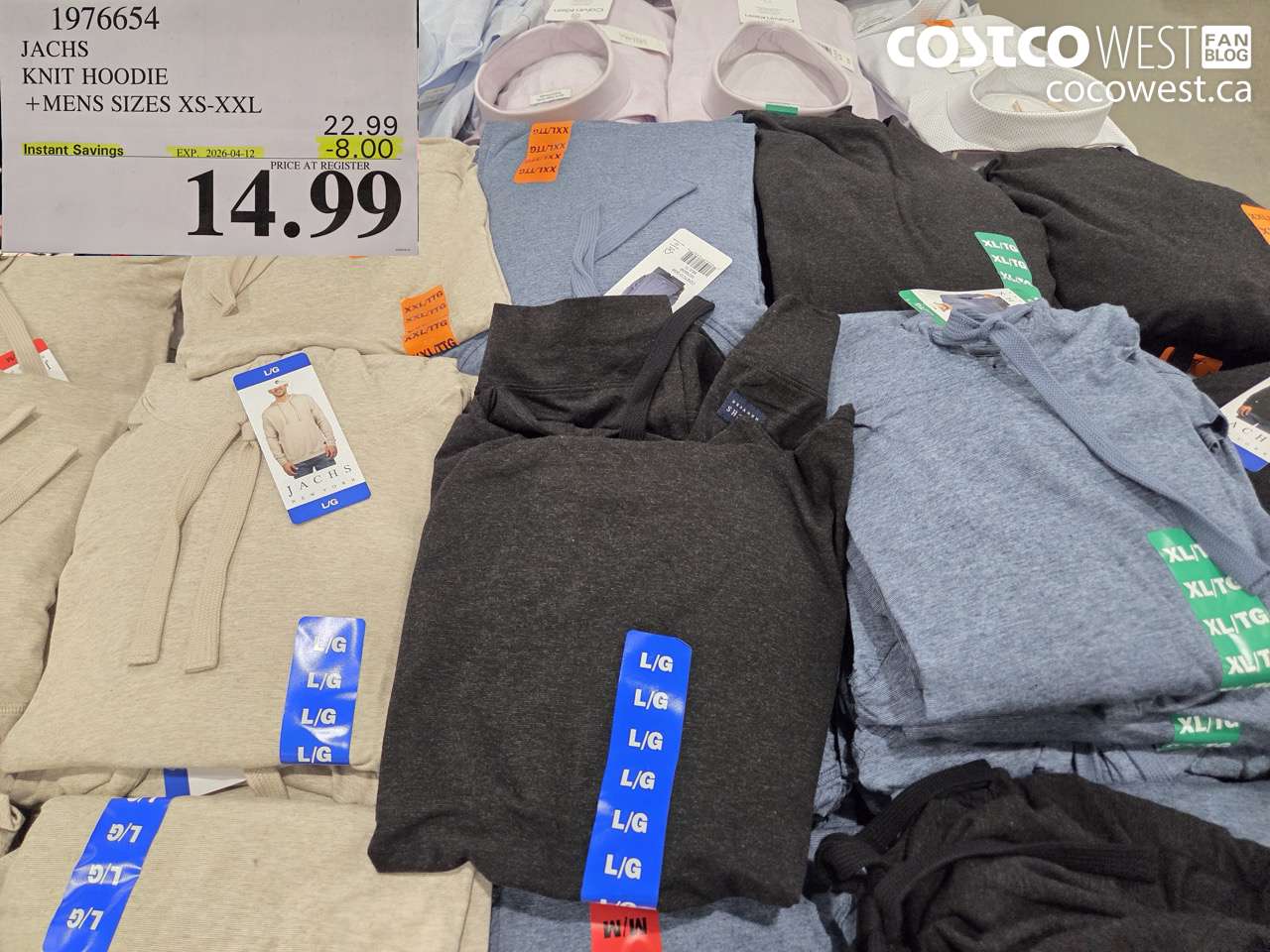 1976654 JACHS KNIT HOODIE +MENS SIZES XS-XXL ($8.00 INSTANT SAVINGS EXPIRES ON 2026-04-12) $14.99