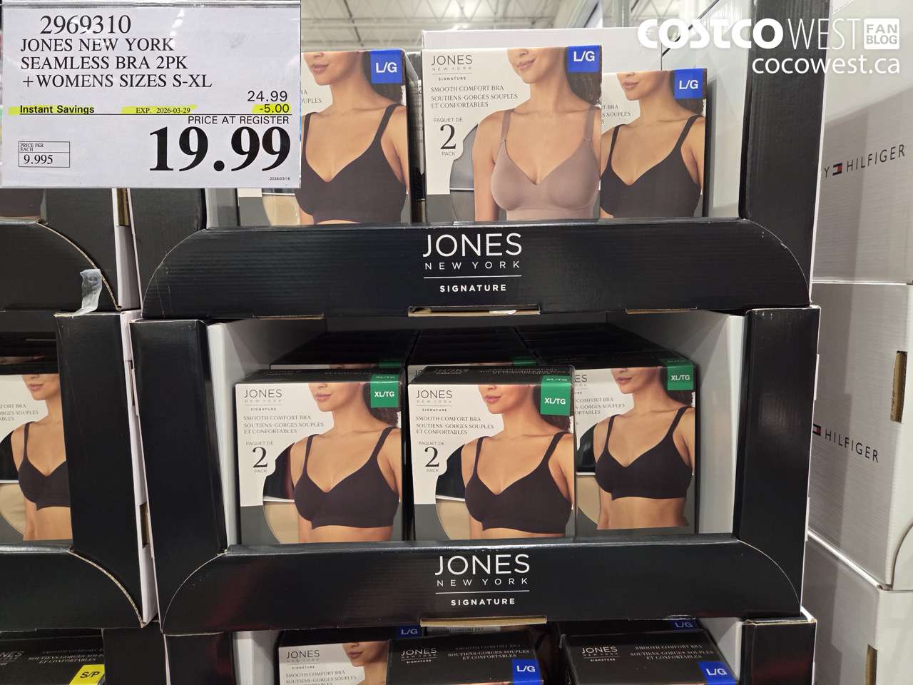 2969310 JONES NEW YORK SEAMLESS BRA 2PK + WOMENS SIZES S-XL ($5.00 INSTANT SAVINGS EXPIRES ON 2026-03-29) $19.99