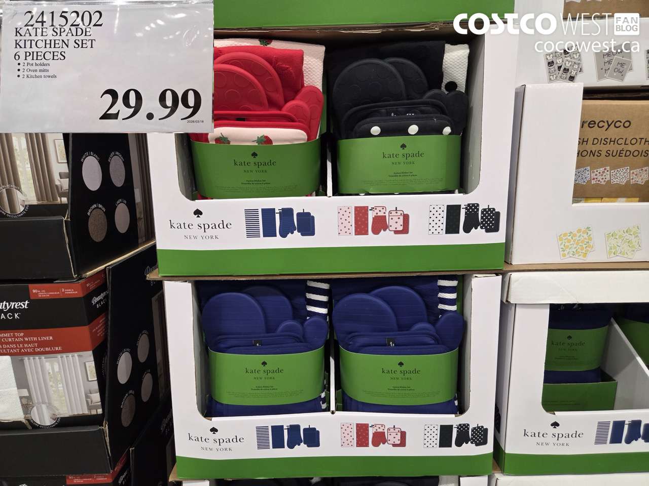 24115202 KATE SPADE KITCHEN SET 6 PIECES $29.99