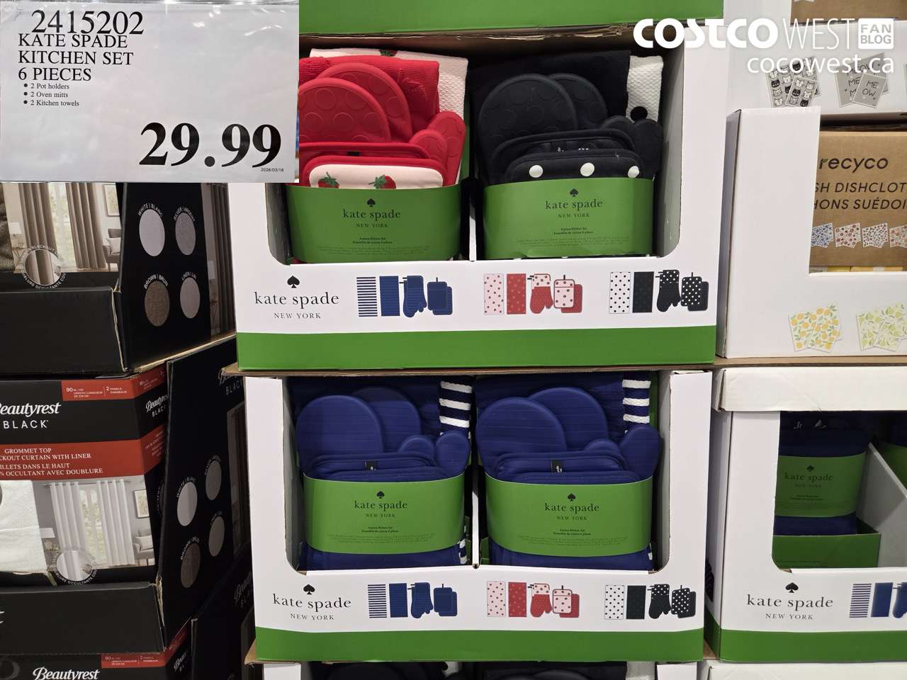 24115202 KATE SPADE KITCHEN SET 6 PIECES $29.99