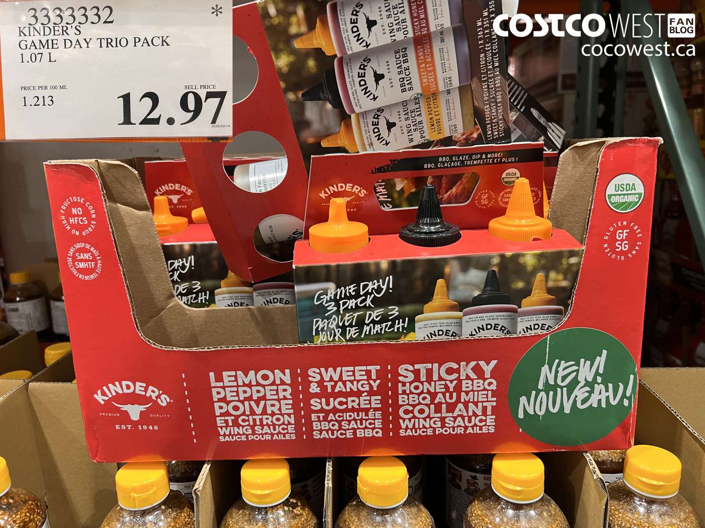 3333332 KINDER'S GAME DAY TRIO PACK 1.07 L $12.97