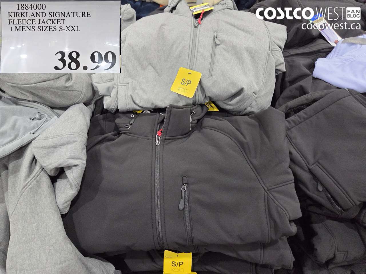 1884000 KIRKLAND SIGNATURE FLEECE JACKET + MENS SIZES S-XXL $38.99