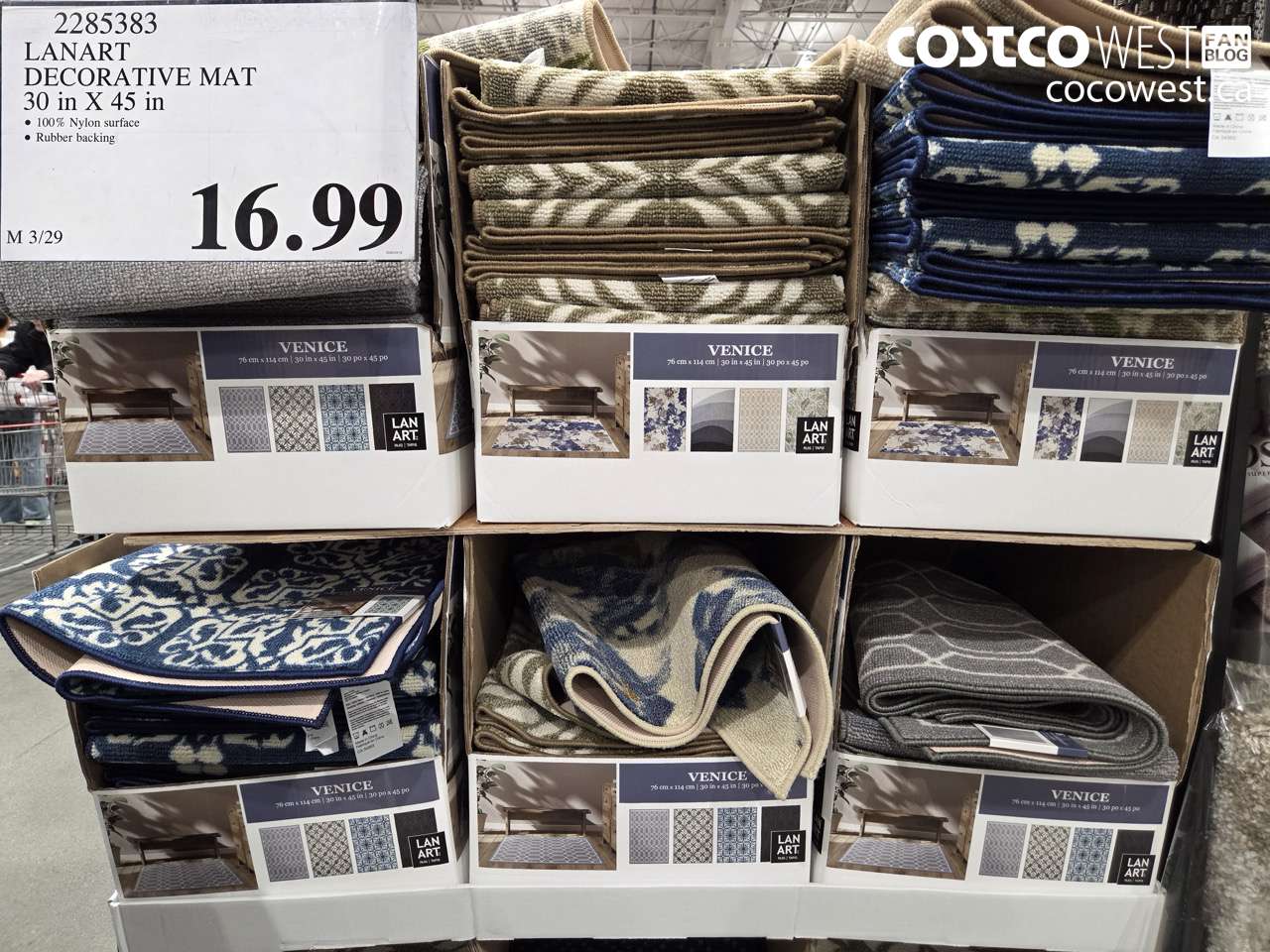 2285383 LANART DECORATIVE MAT 30 IN X 45 IN $16.99