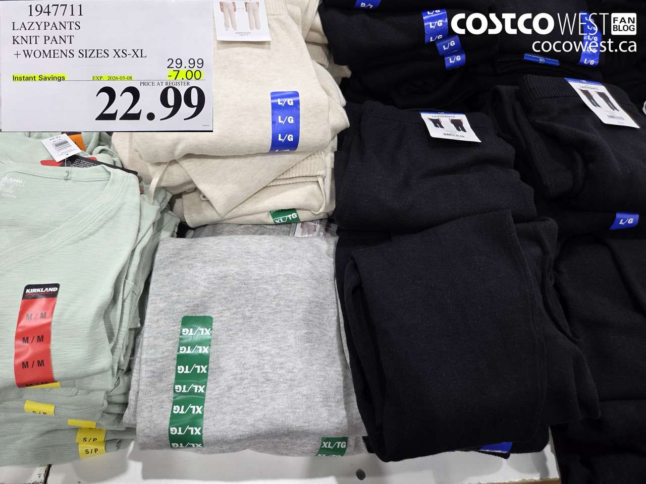 1947711 LAZY PANTS KNIT PANT WOMENS SIZES XS-XL ($7.00 INSTANT SAVINGS EXPIRES ON 2026-03-08) $22.99