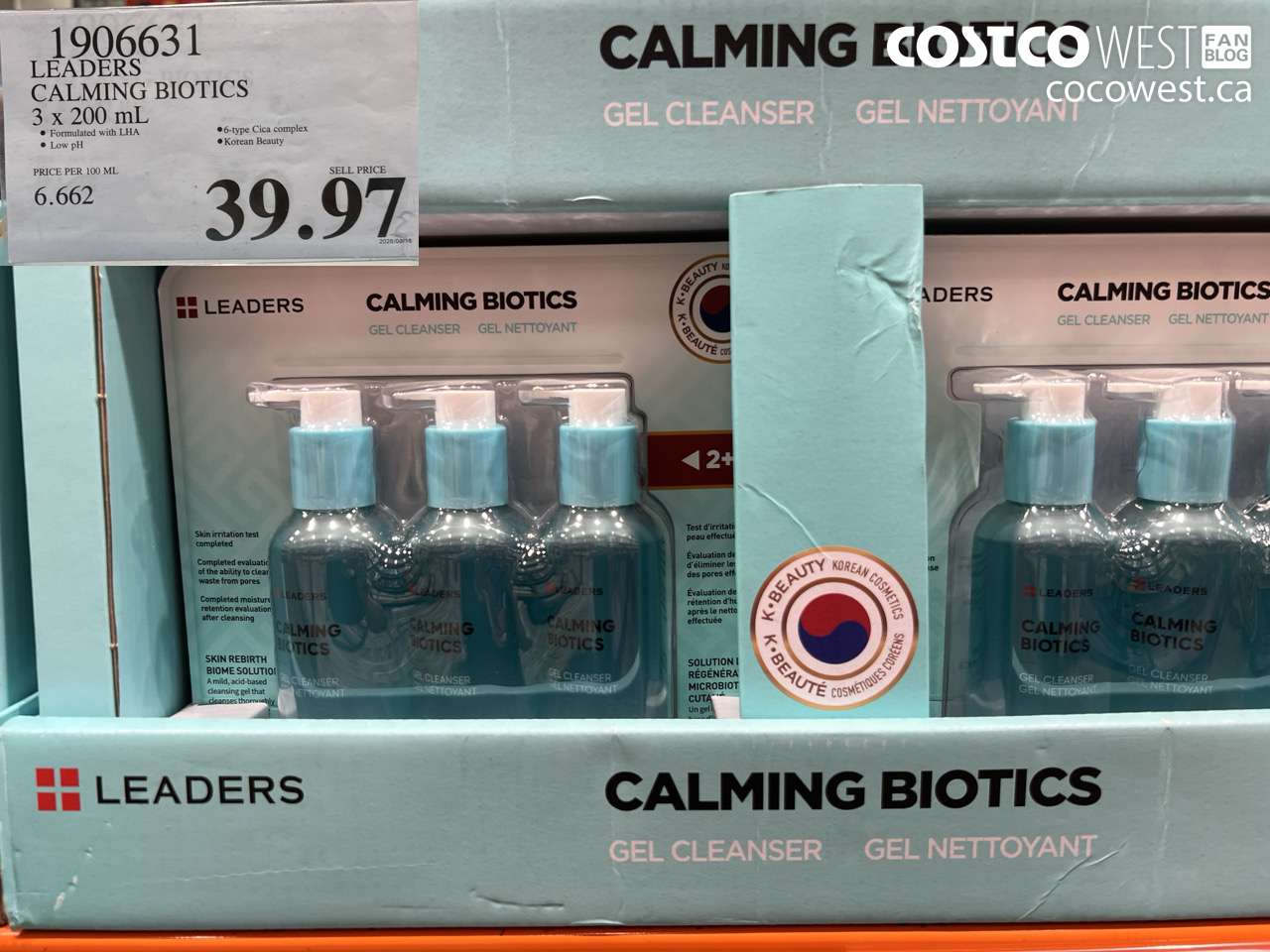 1906631 LEADERS CALMING BIOTICS 3 X 200 ML $39.97