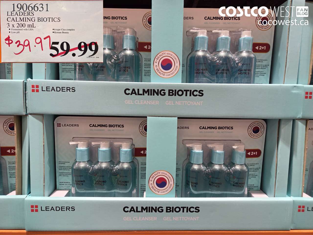 1906631 LEADERS CALMING BIOTICS 3 X 200 ML $39.97
