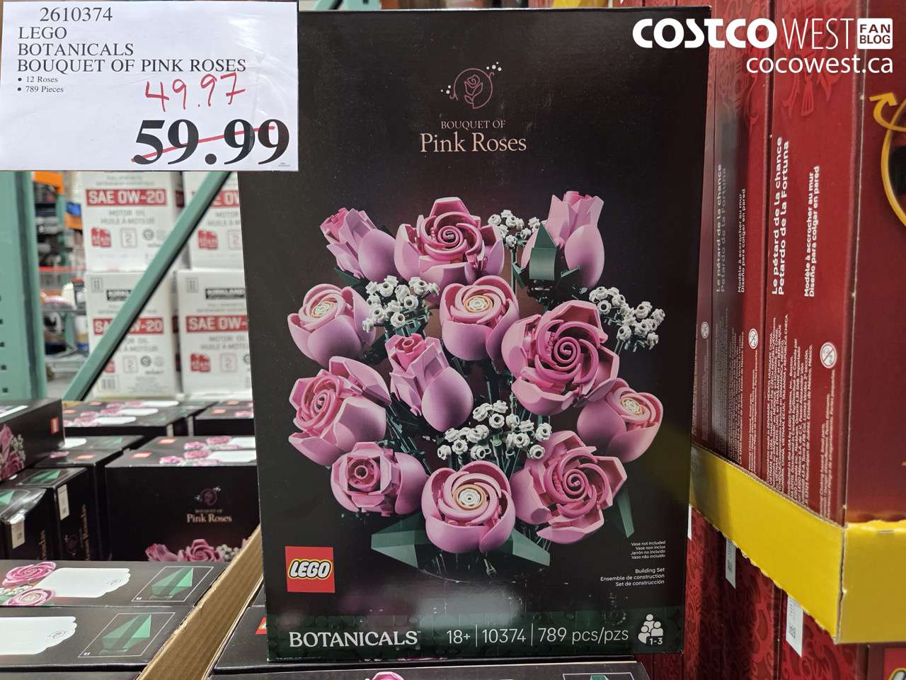 2610374 LEGO BOTANICALS BOUQUET OF PINK ROSES $49.97