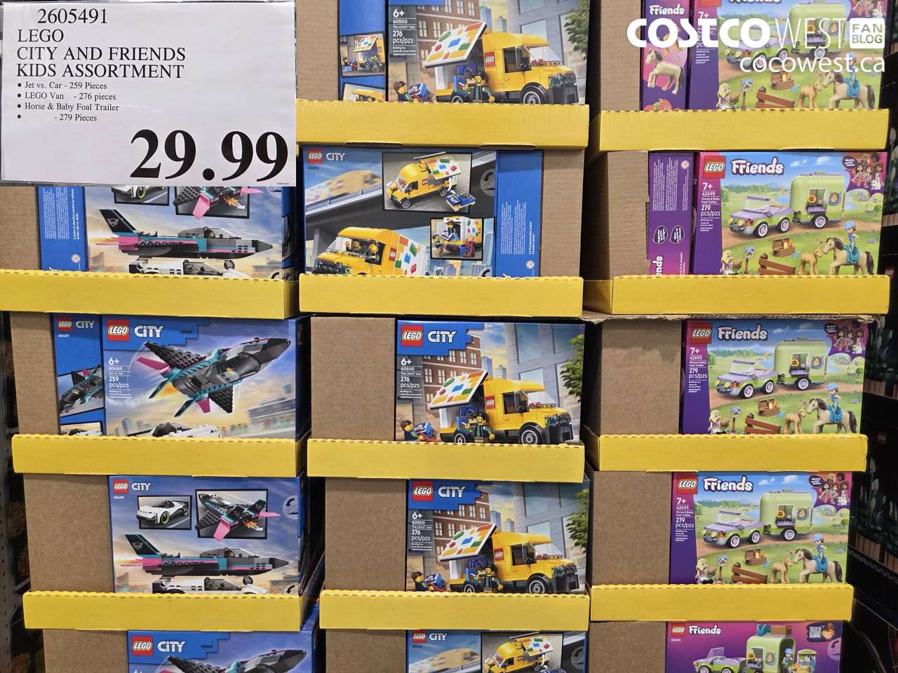 2605491 LEGO CITY AND FRIENDS KIDS ASSORTMENT $29.99