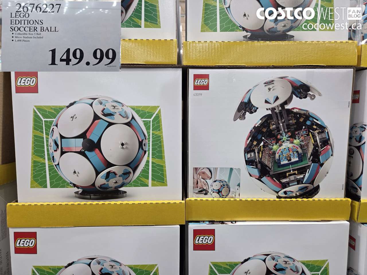 26762227 LEGO EDITIONS SOCCER BALL $149.99