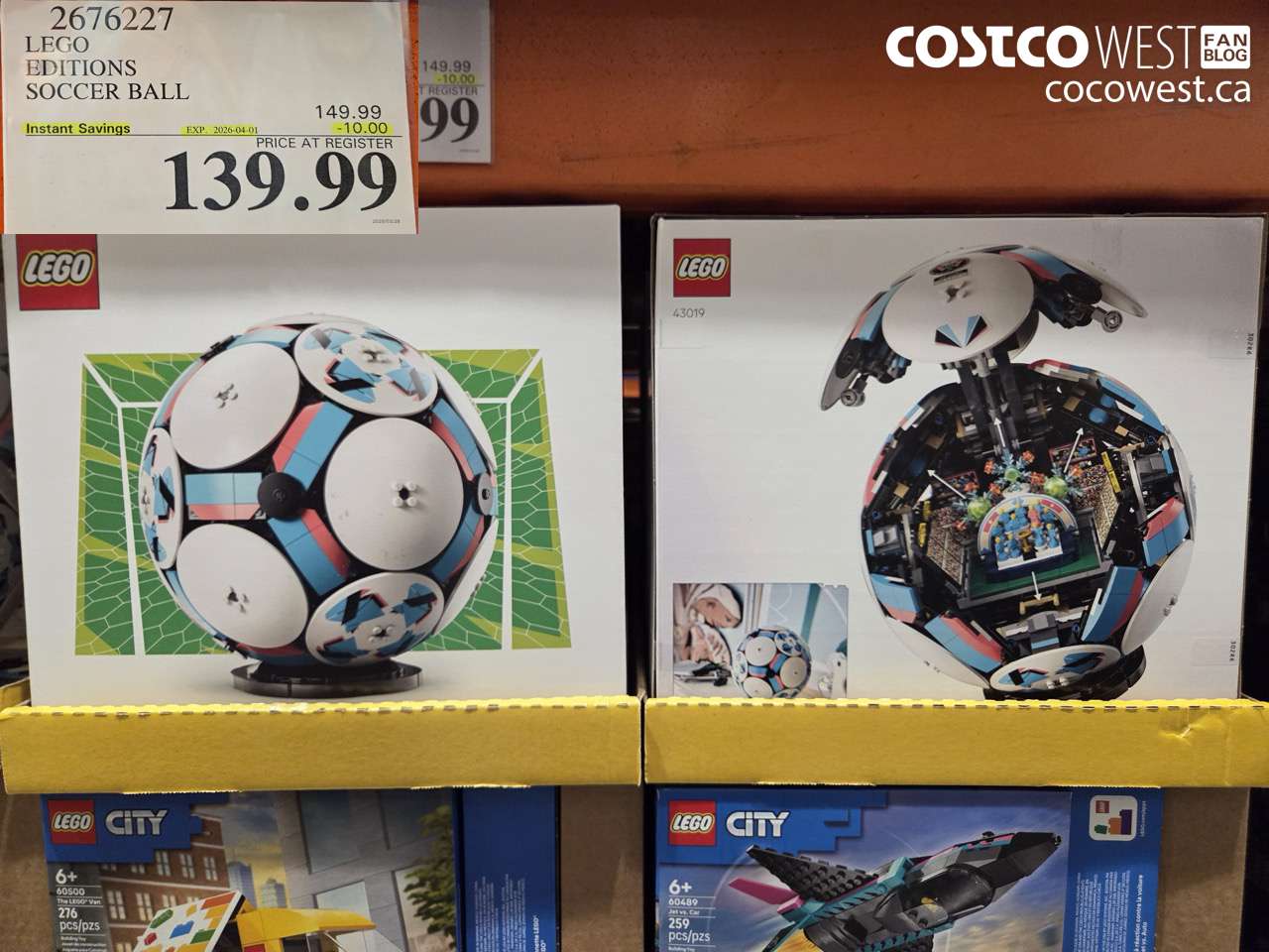 26762127 LEGO EDITIONS SOCCER BALL ($10.00 INSTANT SAVINGS EXPIRES ON 2026-04-01) $139.99