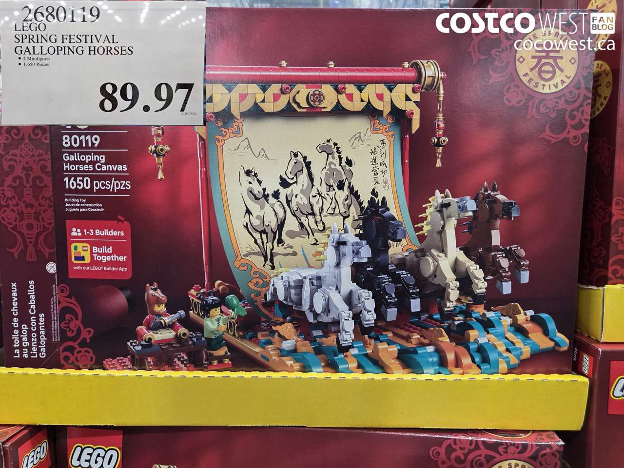 26680119 LEGO SPRING FESTIVAL GALLOPING HORSES $89.97