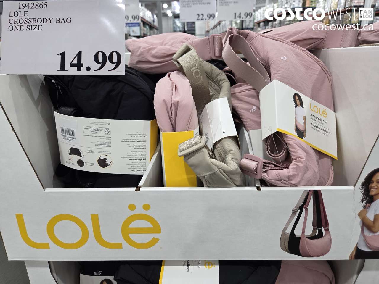 1942865 LOLE CROSSBODY BAG ONE SIZE $14.99