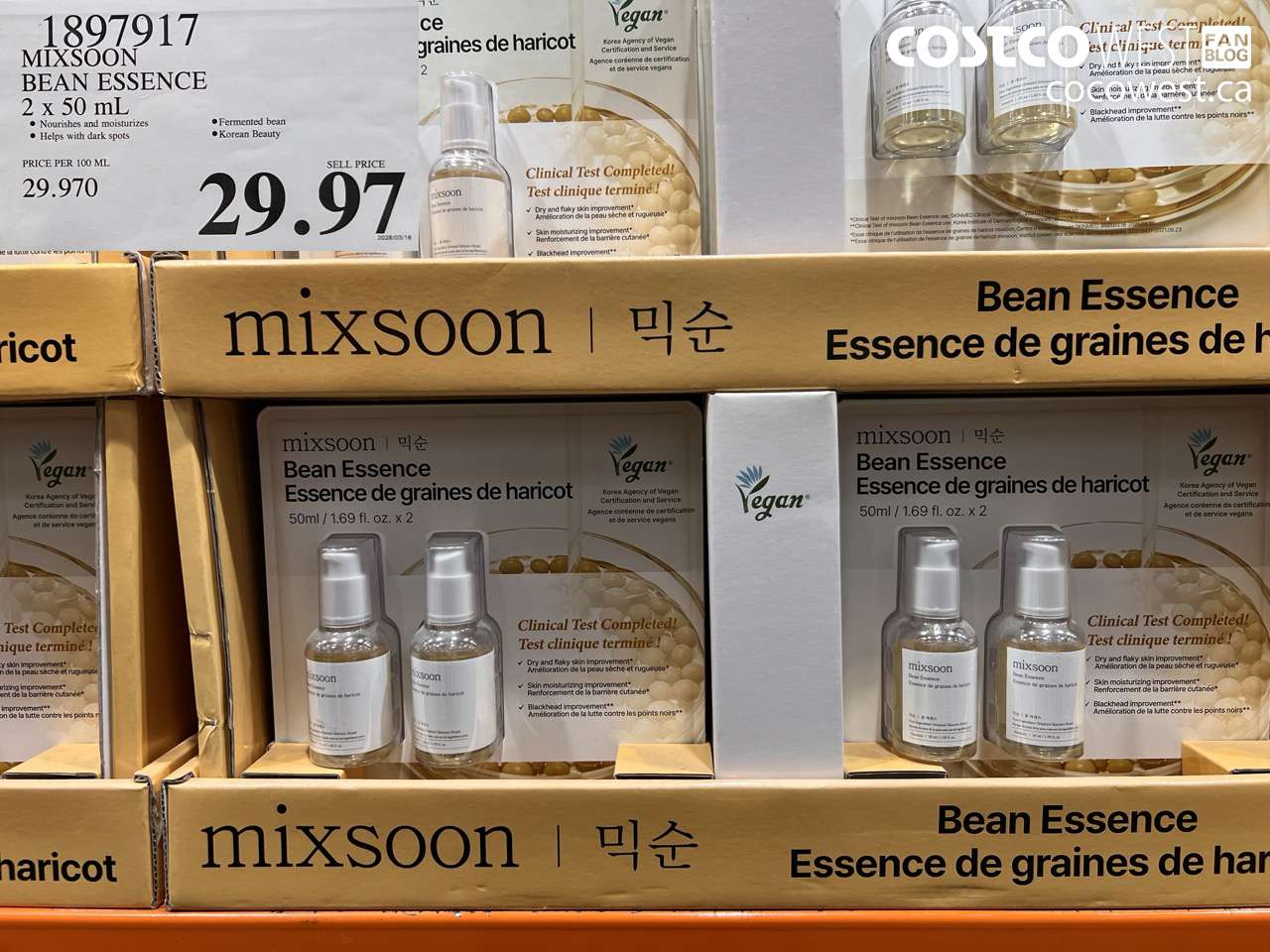 1897917 MIXSOON BEAN ESSENCE 2 X 50 ML $29.97