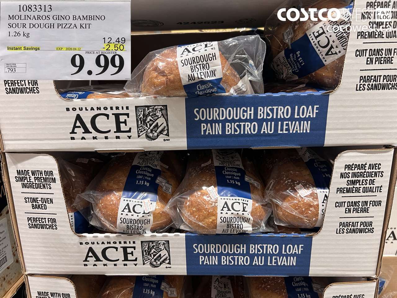 1083313 MOLINAROS GINO BAMBINO SOUR DOUGH PIZZA KIT 1.26KG ($2.50 INSTANT SAVINGS EXPIRES ON 2026-04-12) $9.99