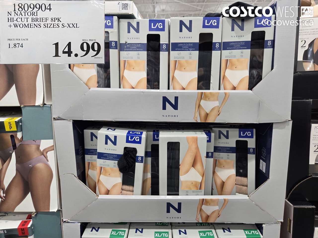 1809904 NATORI HI-CUT BRIEF 8PK + WOMENS SIZES S-XXL $14.99