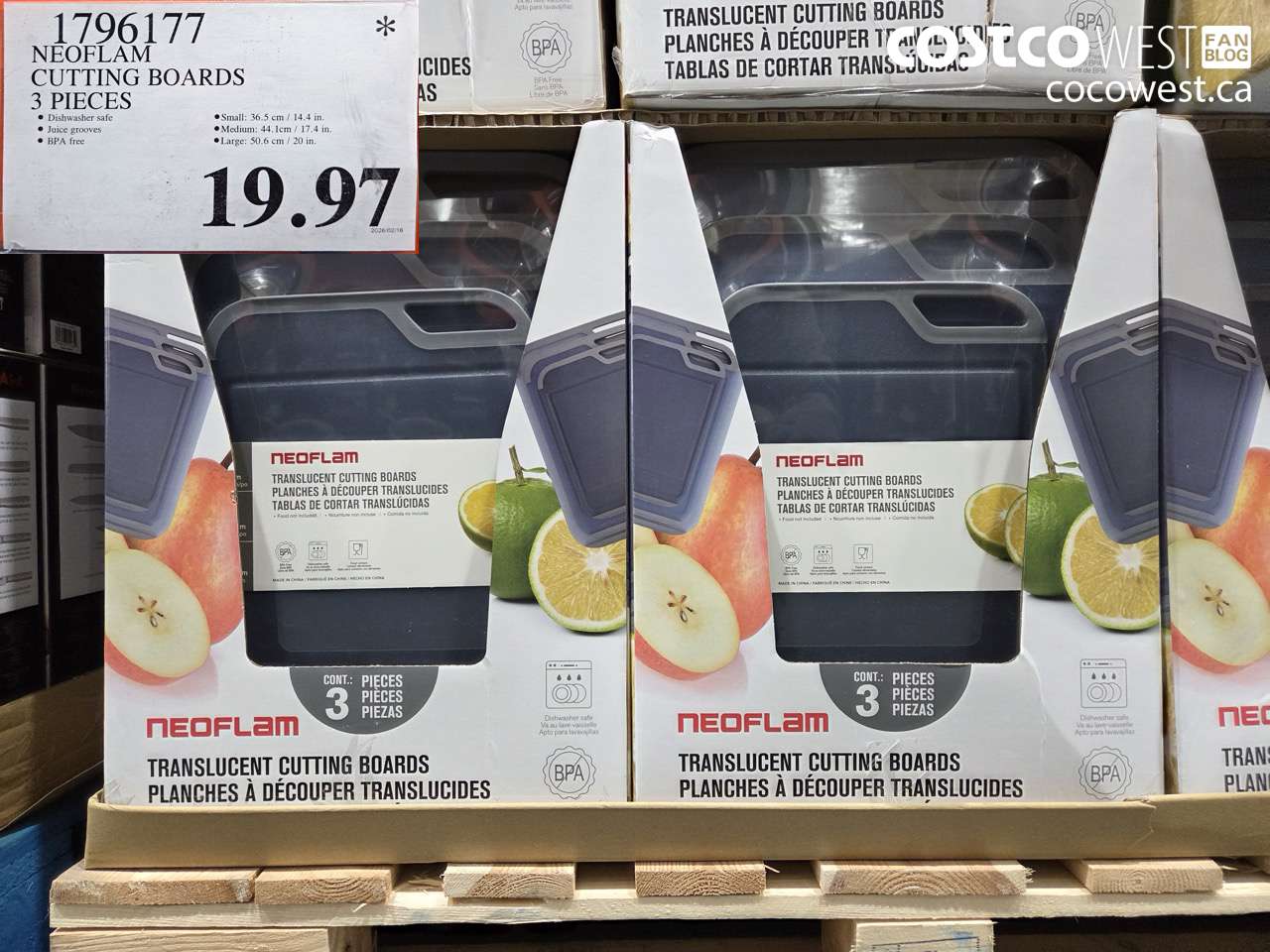 1796117 NEOFLAM CUTTING BOARDS 3 PIECES $19.97