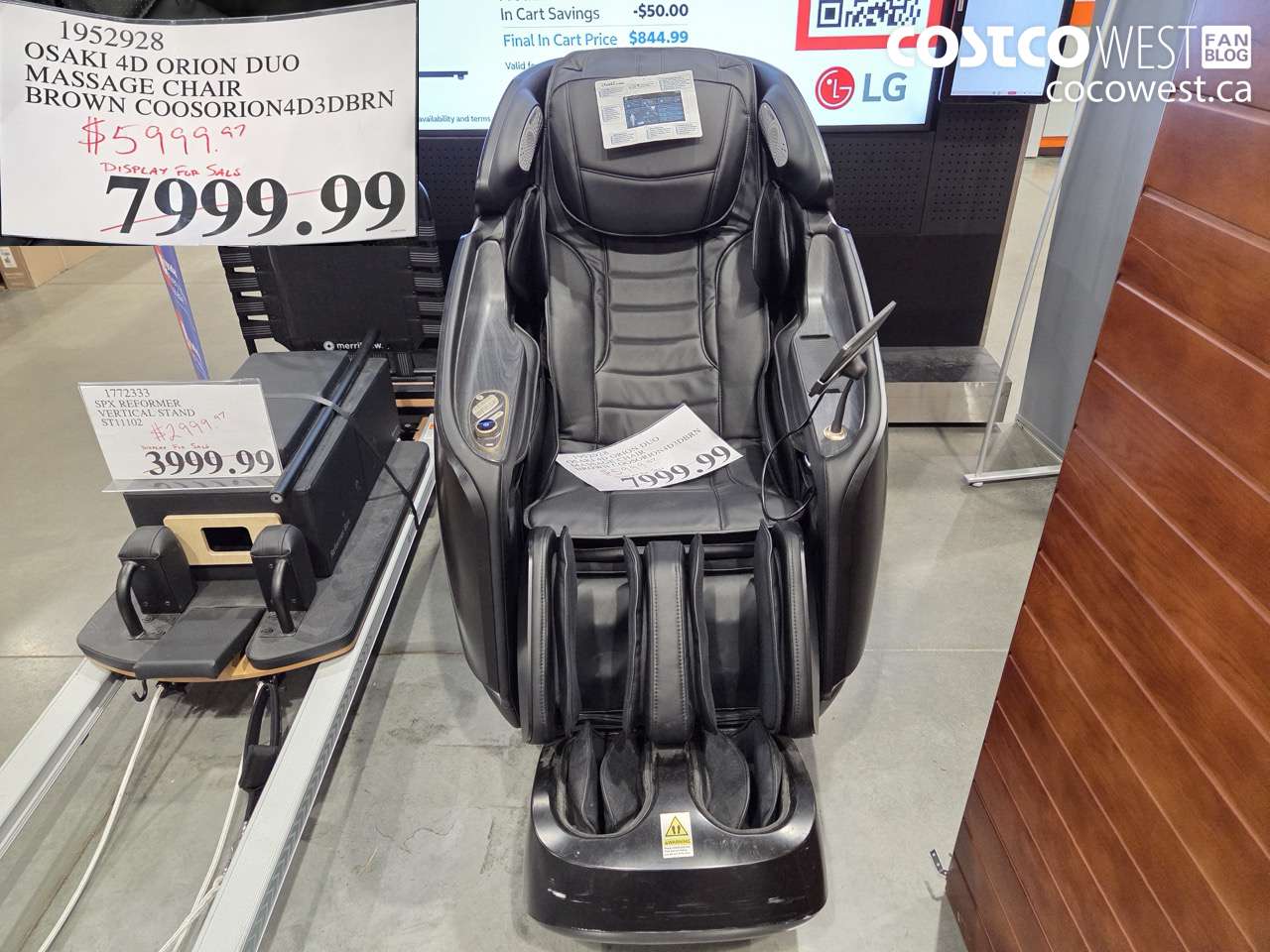1952928 OSAKI 4D ORION DUO MASSAGE CHAIR BROWN COOSORION4D3DBRN $5999.97