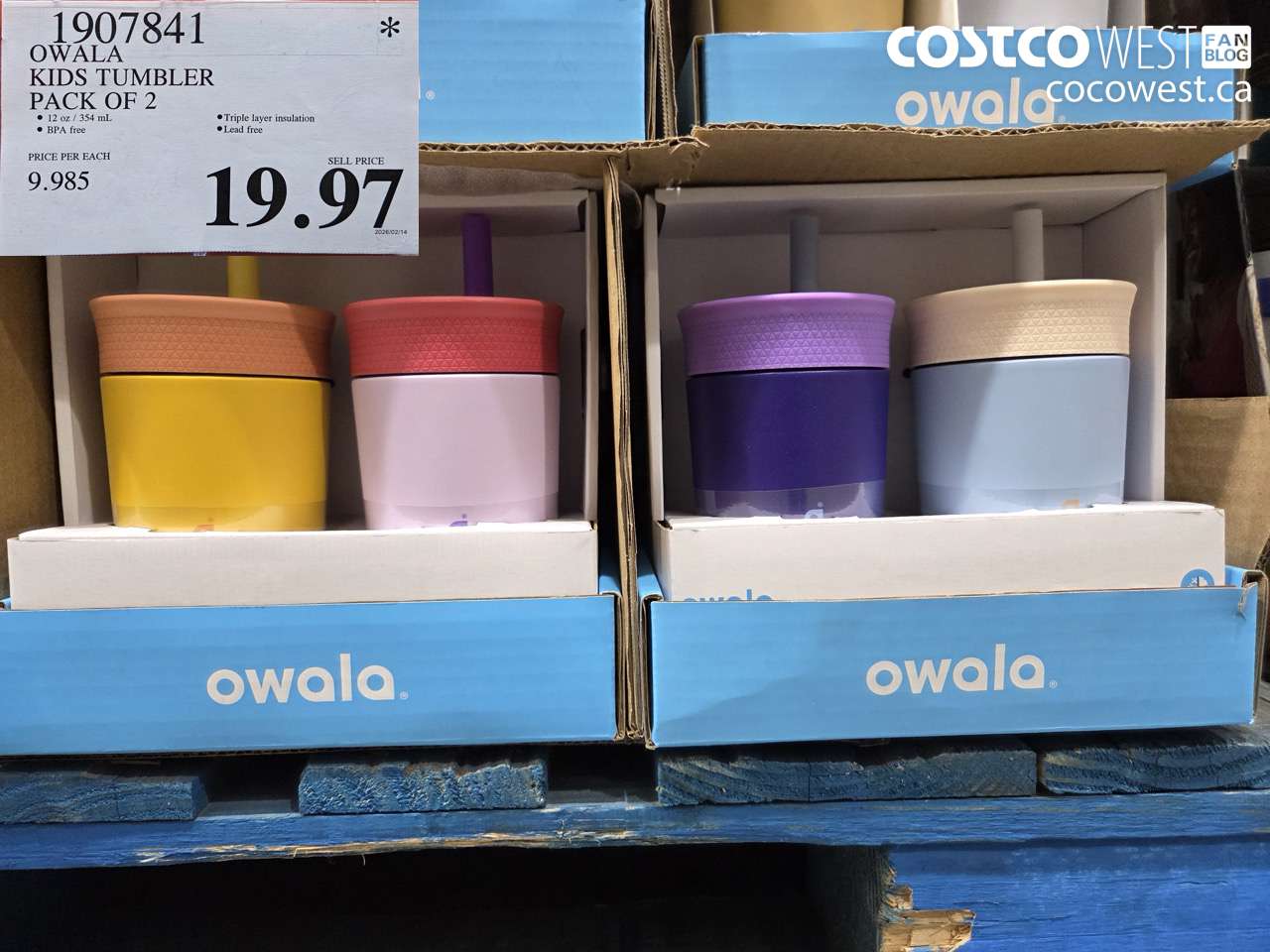 1907841 OWALA KIDS TUMBLER PACK OF 2 $19.97