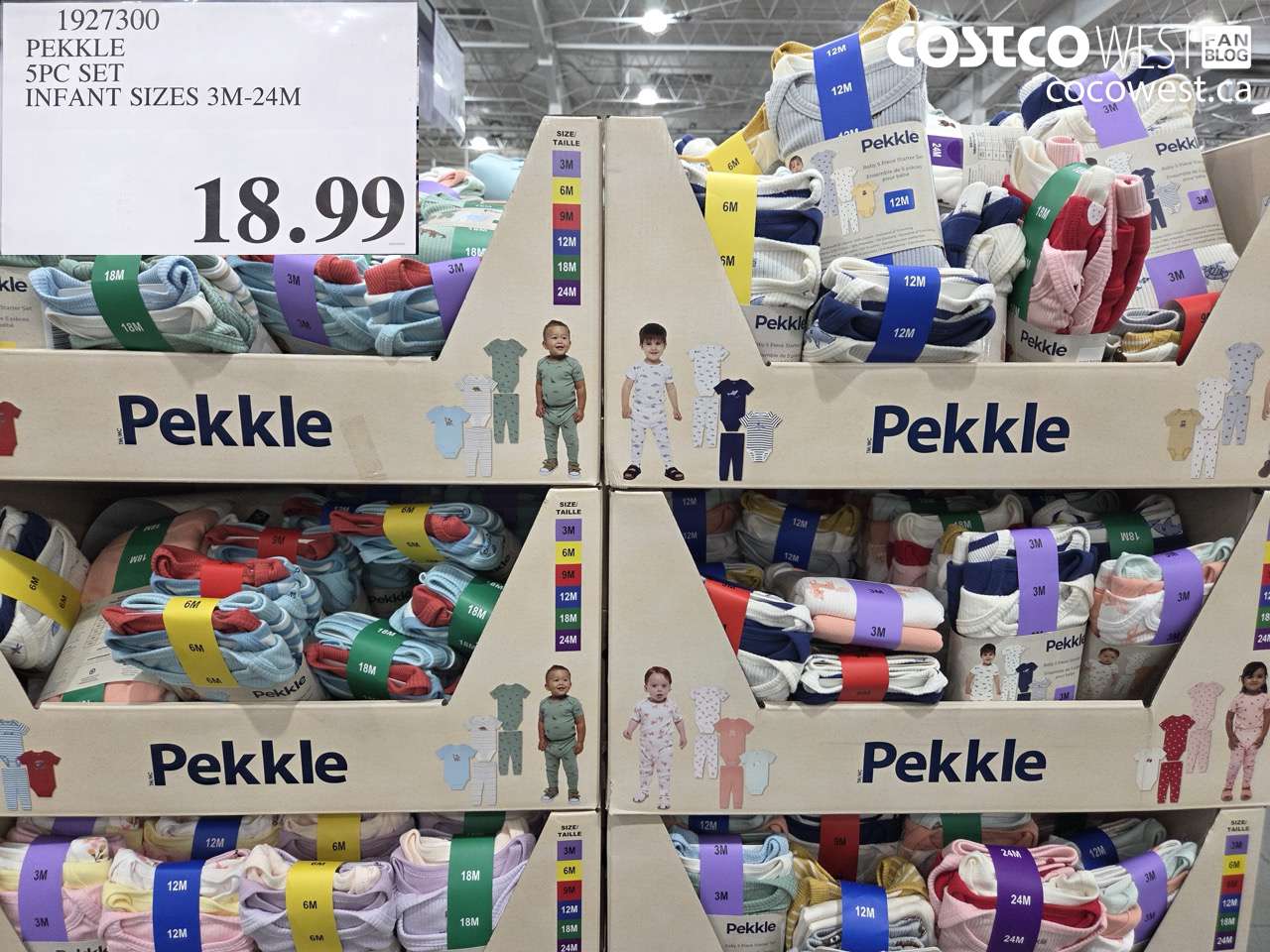 1927300 PEKKLE 5PC SET INFANT SIZES 3M-24M $18.99