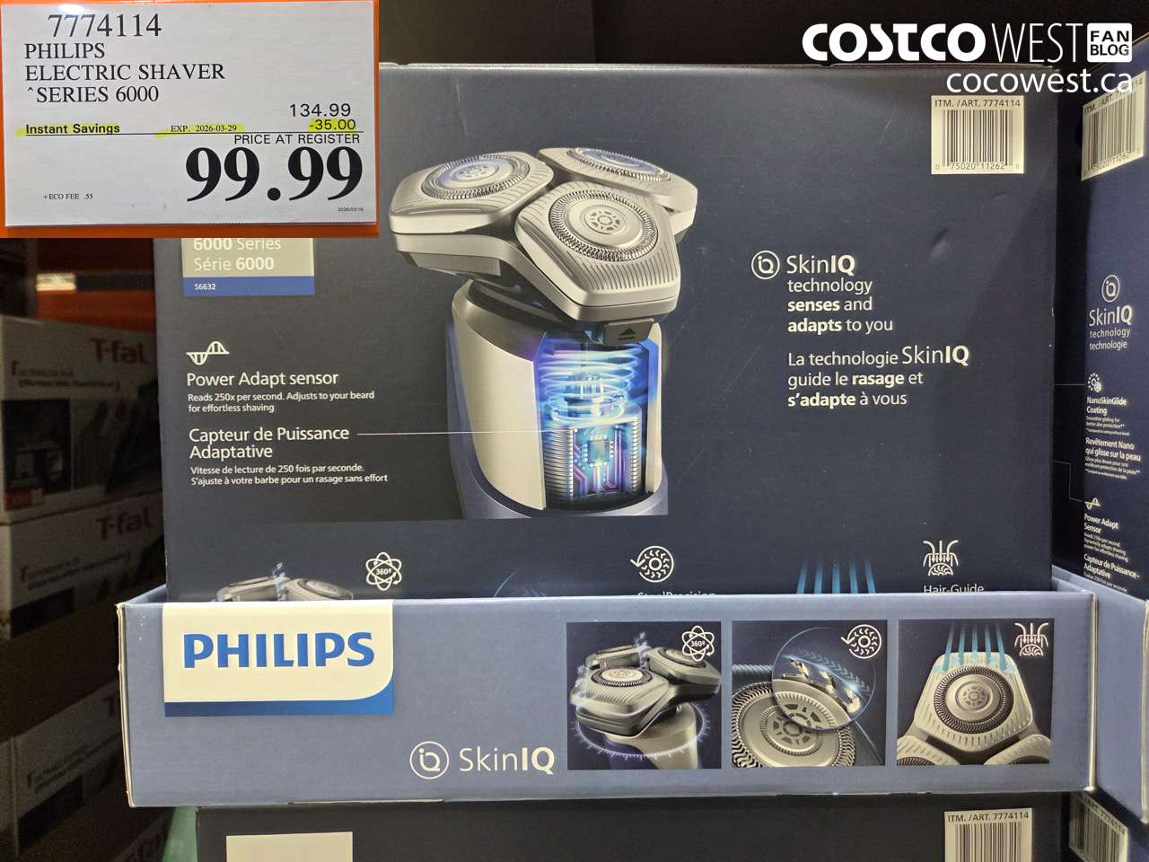 77741114 PHILIPS ELECTRIC SHAVER SERIES 6000 ($35.00 INSTANT SAVINGS EXPIRES ON 2026-03-29) $99.99
