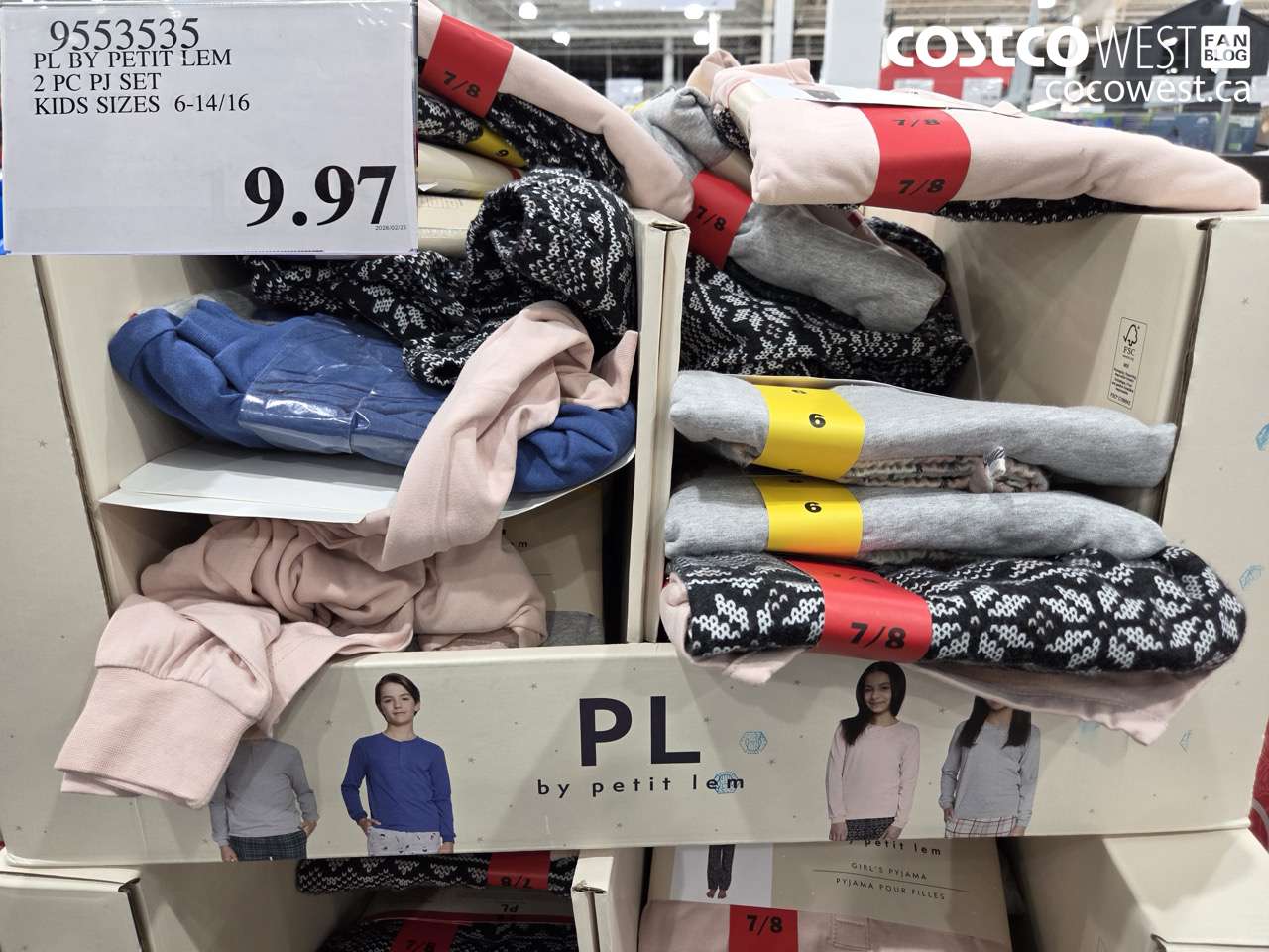 9553535 PL BY PETIT LEM 2 PC PJ SET KIDS SIZES 6-14/16 $9.97