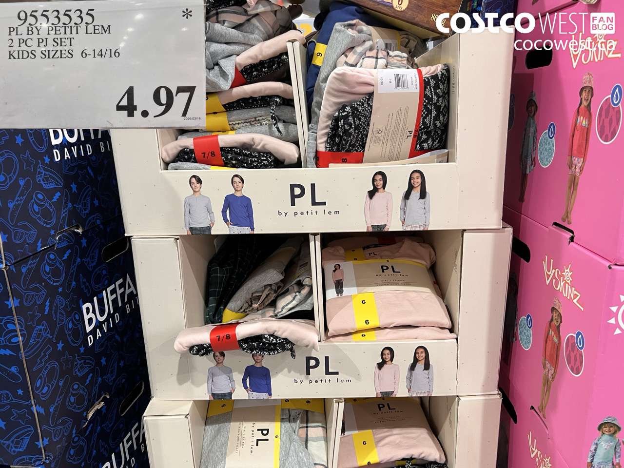 9553535 PL BY PETIT LEM 2 PC PJ SET KIDS SIZES 6-14/16 $4.97