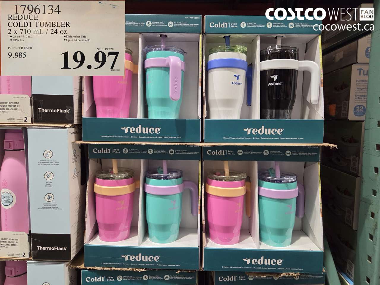 1796134 REDUCE COLD1 TUMBLER 2 X 710ML / 24 OZ $19.97