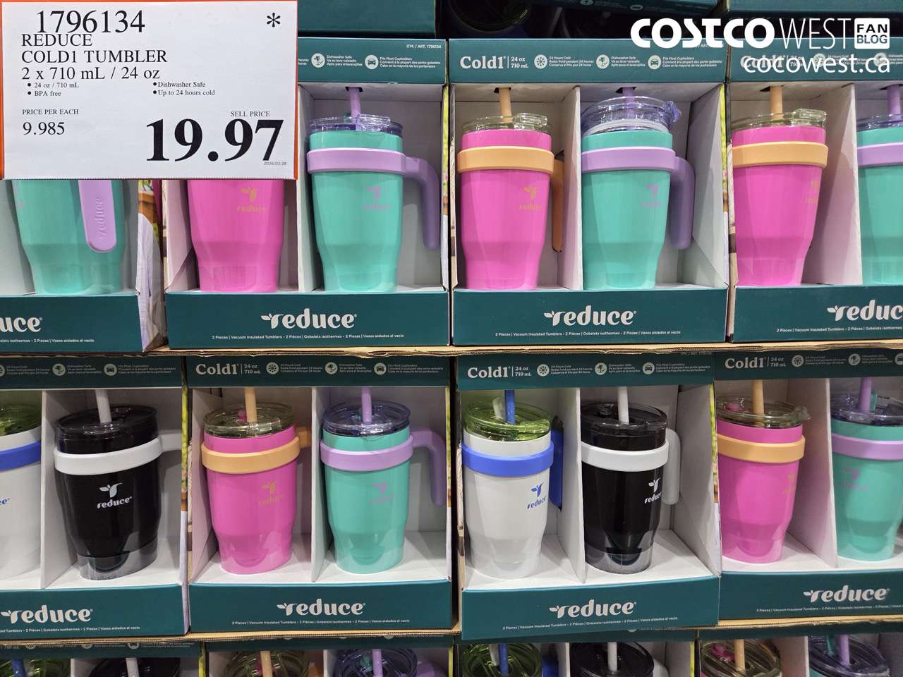 1796134 REDUCE COLD1 TUMBLER 2 X 710 ML / 24 OZ $19.97