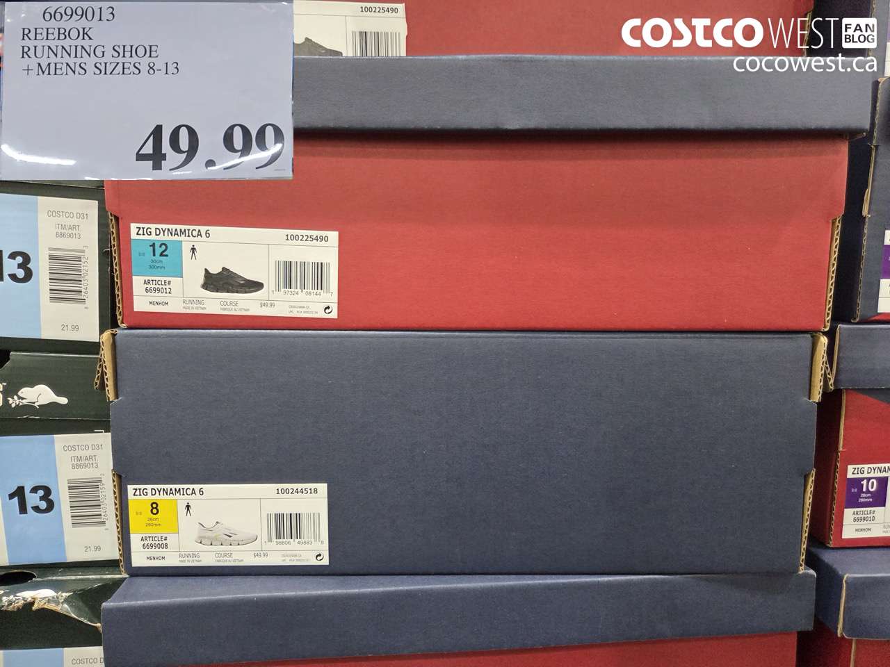 6699013 REEBOK RUNNING SHOE + MENS SIZES 8-13 $49.99